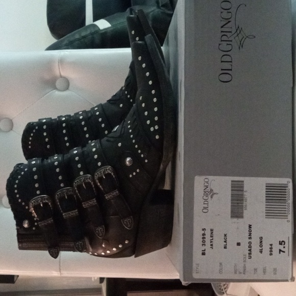 Old Gringo Shoes - OLD GRINGO JAYLENE BLACK SIZE 7.5 NIB.